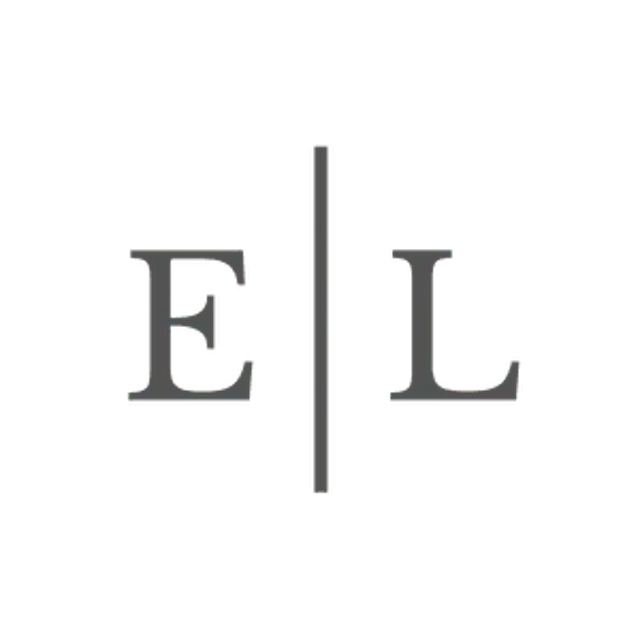 Logo for Elaine Lewis Naturalopathy: magenta "EL" split by a vertical line, circle text around.