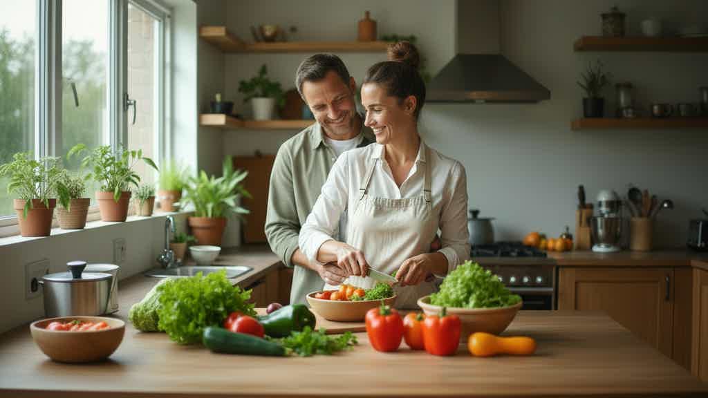 Healthy cooking — wellness lifestyle