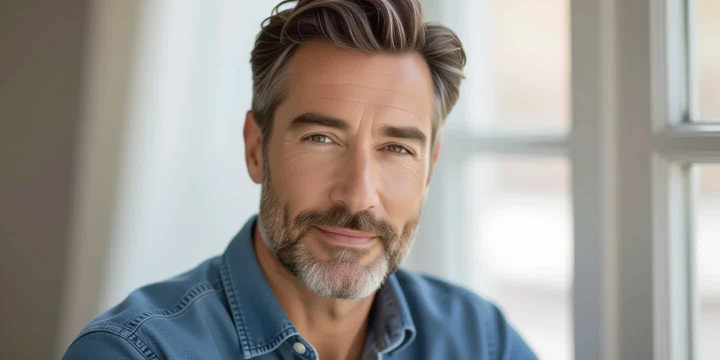 Vibrant, healthy man representing longevity