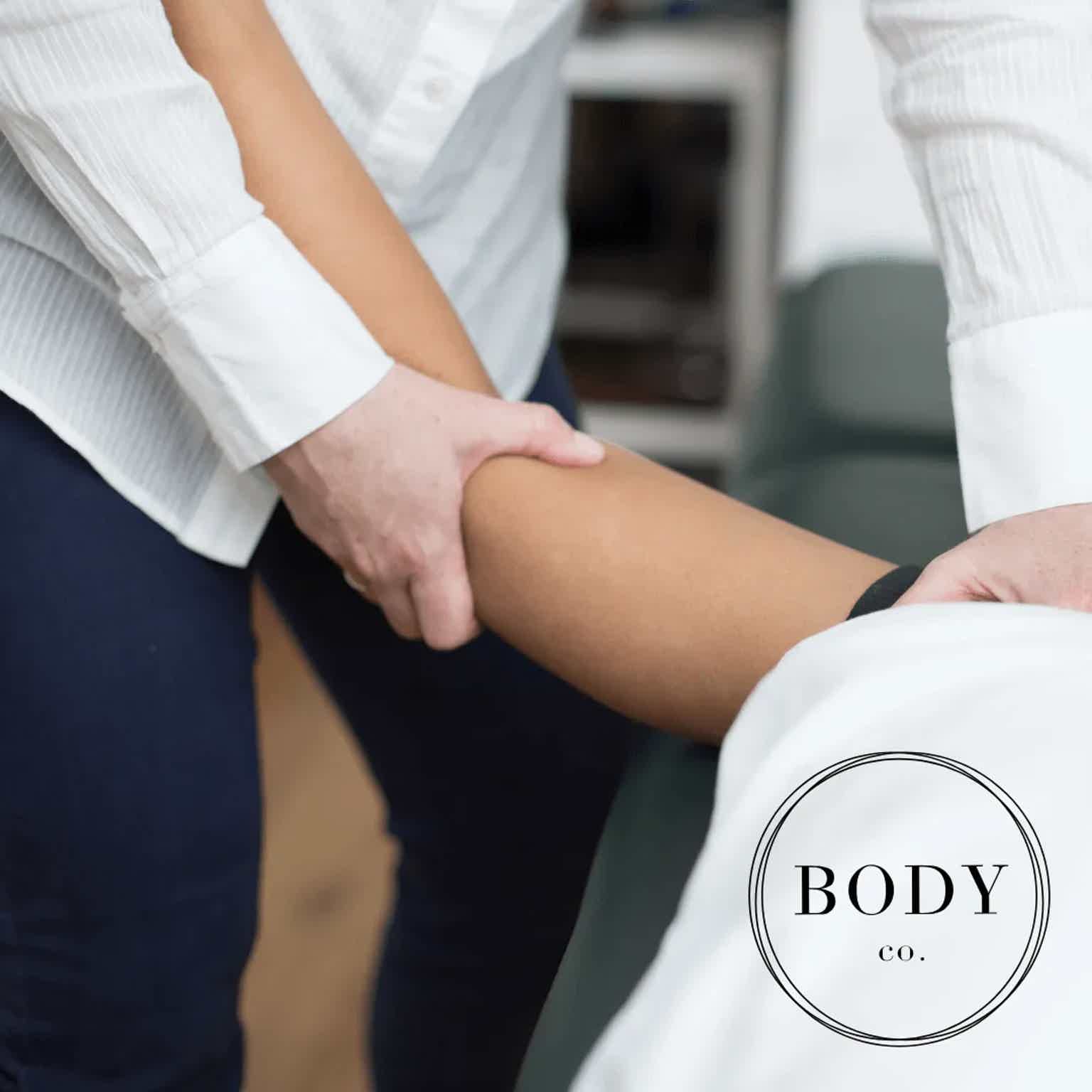 physiotherapist treating patient