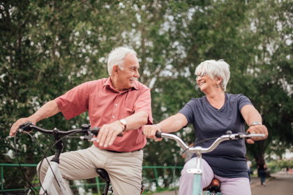Older adult staying active to manage aging-related body pain
