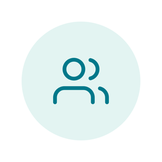 Team of people icon representing a growing team