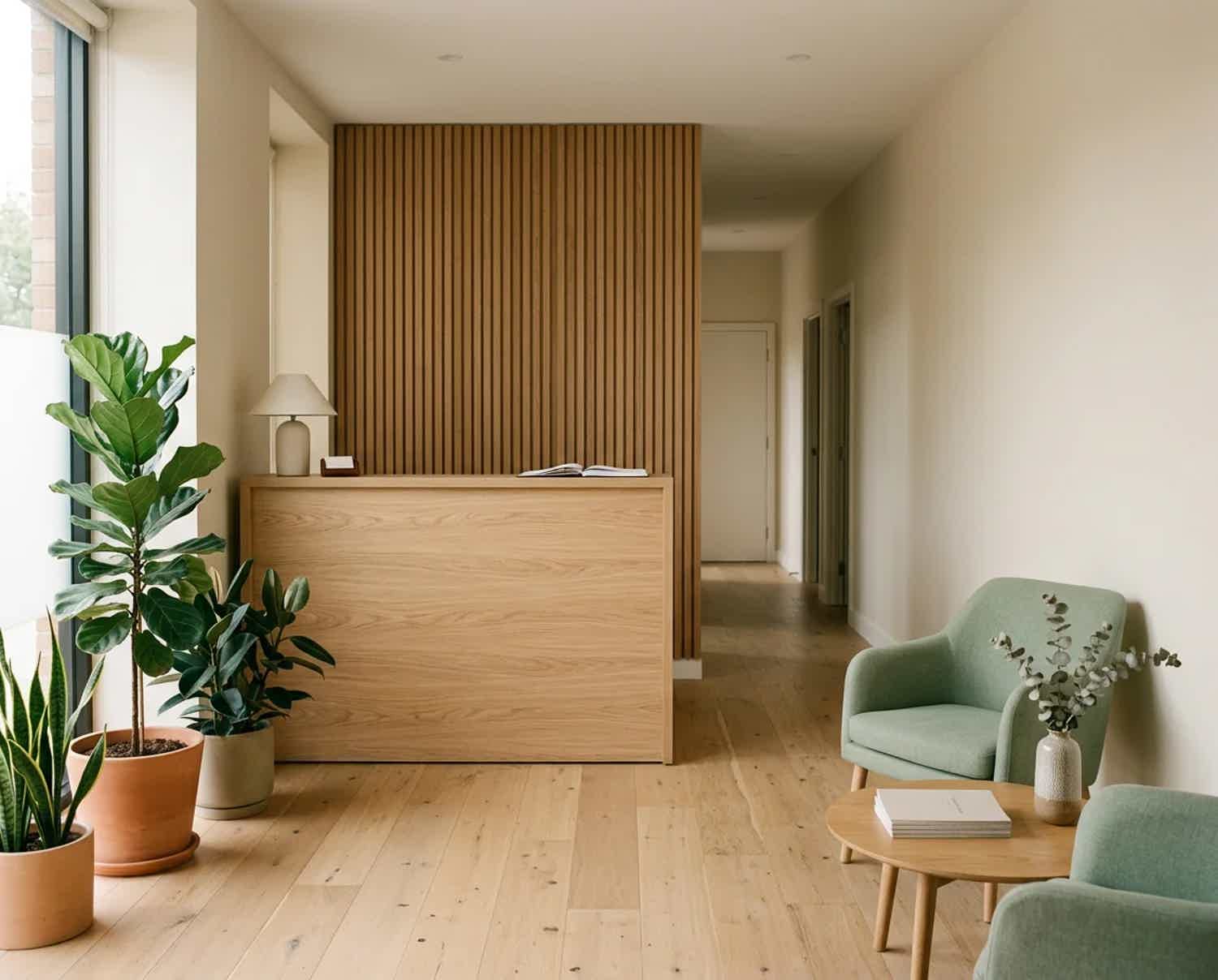 Welcoming physiotherapy clinic entrance