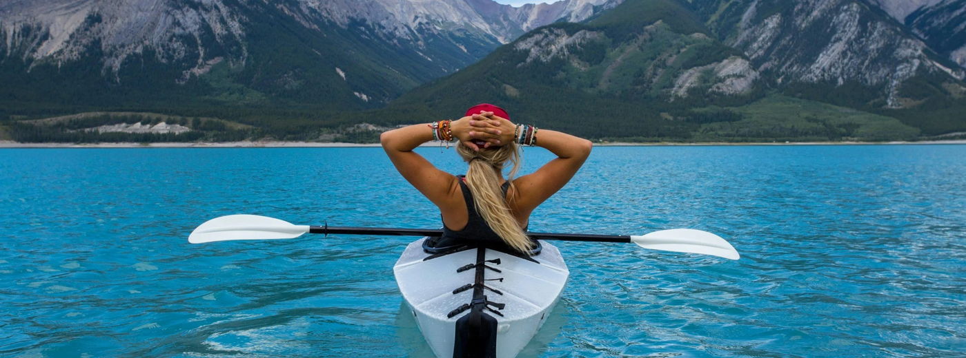 Women on Kayak in Mammoth