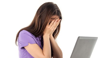 A woman experiencing fatigue, which is one of the signs of hormonal imbalance. 
