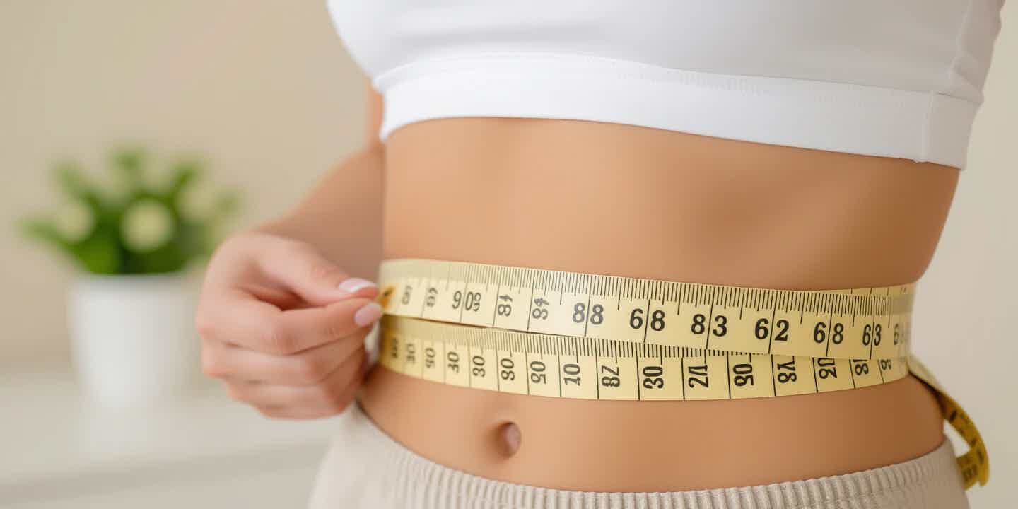 Waist measuring tape symbolizing visceral fat and metabolic health assessment