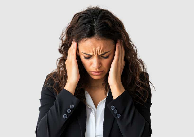 A person experiencing discomfort as a result of chronic inflammation. 