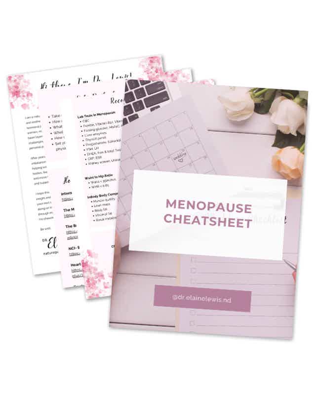 Cover design for “Better Periods, Period.” booklet; pink accents, grid frame, and website at bottom.