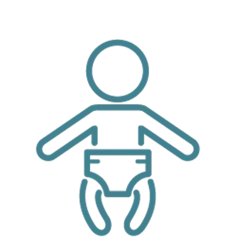 User profile icon with headset and microphone, blue outline on black background