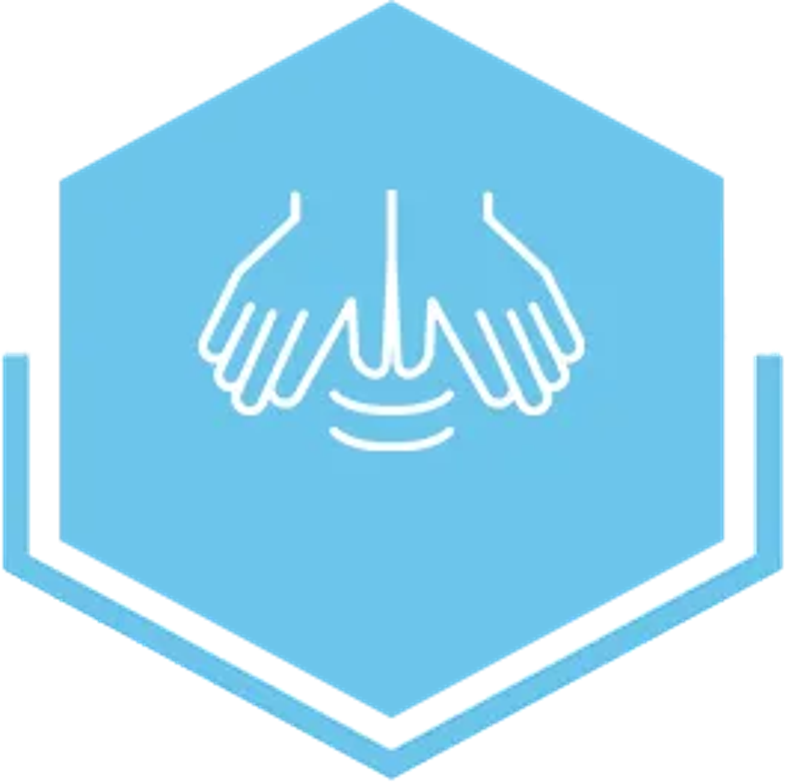 hands massaging icon