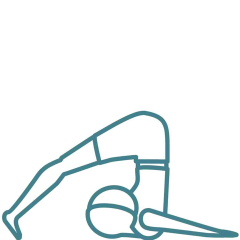 Teal outline of a person’s arm and hand delivering a handshake, simplified icon on white background
