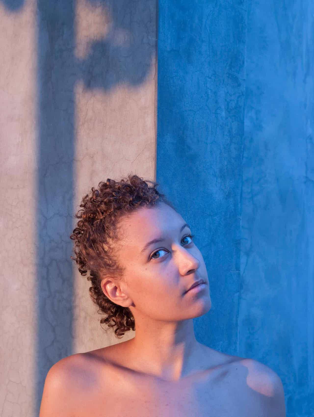 Woman with natural glowing skin